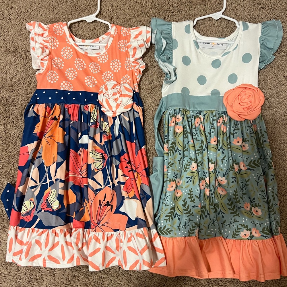 (2) size 5 dresses